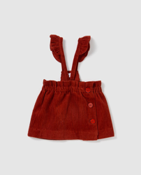 Bass 10 - Pichi De Bebé Niña De Pana Granate en oferta