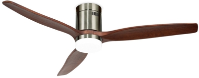 LIGHTCALM NICKEL - Ventilador de Techo 40W DC Reverse con Luz - IKOHS