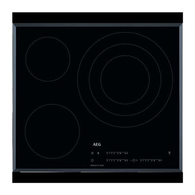 AEG - Placa De Inducción IKB63405FB Con 3 Zonas De Cocción Negro