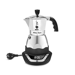 Bialetti Moka Timer, cafetera de aluminio con base eléctrica que se puede programar, 6 tazas en oferta