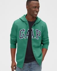 GAP - Chaqueta Deportiva De Hombre Verde Con Capucha en oferta