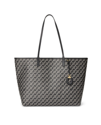 Lauren Ralph Lauren - Tote Grande Collins En Negro Con Estampado De Logos en oferta