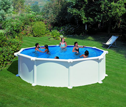 Detalles de la oferta de Gre KITPR458 Atlantis - Piscina Elevada Redonda, Aspecto Acero Blanco, 460 x 132 cm Gre KITPR458 Atlantis - Piscina Elevada Redonda, Aspecto Acero Blanco, 460 x 132 cm características