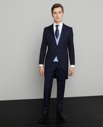 Emidio Tucci - Traje De Chaqué De Ceremonia De Hombre Classic Liso Azul precio