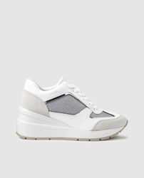 Geox - Zapatillas De Piel De Mujer De Color Blanco Con Cuña a un precio más  barato - Shoptize