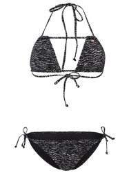 O'Neill Pwri Bondey Mix Bikini Set negro en oferta