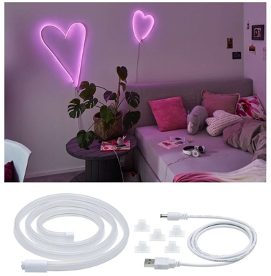 Paulmann Neon Colorflex LED USB Stripe 1m Pink (70561)