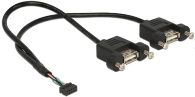 84832 cable USB 0,25 m 2.0 2 x USB A Negro