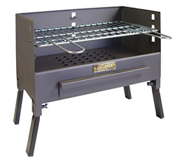 IMEX EL ZORRO Barbacoa Sobremesa con Parrilla Cincada, Negro, 43.5x24.5x39.5 cm, 71421.0 características