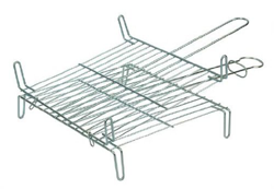 Flores Cortés 33504 - Parrilla doble cincada, 40 x 40 x 20 cm, color cincado características