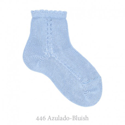 Calcetín Corto Perlé Calado Lateral Condor. 446-azulado 4 precio