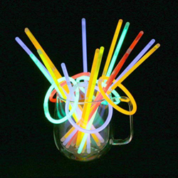 Vicloon 100 Pcs Barras Luminosas,Pulseras Fluorescentes Tubos Luminosos,Pulseras Luminosas para Carnaval Festividad Fiestas Disfraces precio