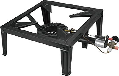 Orework 356814 HORNILLO Hierro Fundido 40 x 40 cm con Sistema DE Encendido, Negro