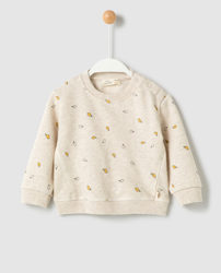Dulces Gallery - Sudadera De Bebé Niño En Crudo Con Limones precio