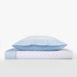 Burrito Blanco - Juego De Sábanas Ural Azul Cama 135 cm en oferta