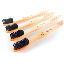 4 Cepillos Bio White Dentales Blanquadores, Bambu Puro Medium, Biodegradable precio