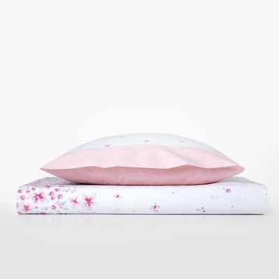 Burrito Blanco - Juego De Sábanas Serena Rosa Cama 150 cm