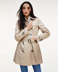 Compra Tommy Hilfiger - Gabardina De Mujer Corta Doble Botonadura al mejor  precio - Shoptize