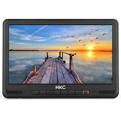 HKC P10H6 Mini TV portátil (TV HD de 10 Pulgadas) HDMI + USB, 60Hz, Reproductor Multimedia, batería incorporada, Cargador de Coche de 12 V, Antena por precio