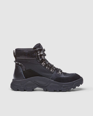 Sixtyseven - Botines De Mujer De Estilo Deportivo De Piel En Color Negro