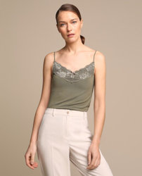 Compra Woman El Corte Inglés - Camiseta Lencera De Mujer Con Encaje al  mejor precio - Shoptize