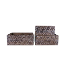 Set de 3 cajas de madera | Serie ZAN - 50271011552167 en oferta
