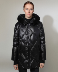 Woman Limited El Corte Inglés - Plumífero Largo De Mujer Con Capucha De  Pelo De Rex, precio y características - Shoptize