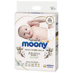 Pañales Moony Natural S (4-8 kg) 58psc//Japanese diapers Moony Natural S (4-8 kg) 58psc // Японские подгузники Moony Natural S (4-8 kg) 58psc precio