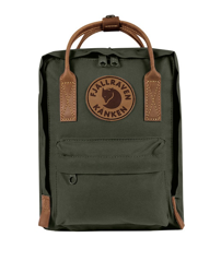 Fjällräven - Mochila Unisex Kånken No.2 Mini En Verde Oscuro Con Cremallera en oferta