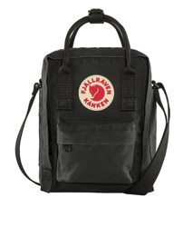Fjällräven - Bandolera De Mujer Kånken Sling De Vinilo En Negro Con Cremallera en oferta