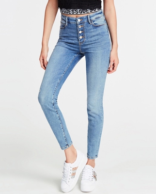 Guess - Vaquero De Mujer Pitillo 5 Bolsillos