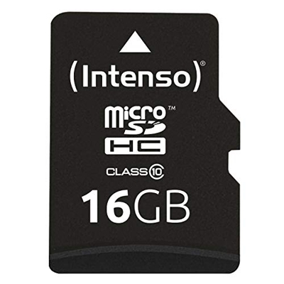 Intenso 3413470 Micro SD clase 10 16GB c/adapt