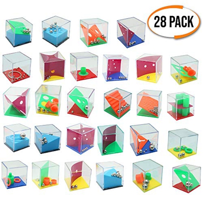 THE TWIDDLERS Mini Juegos Rompecabezas - Set de 28 Puzzles - Juegos con Niveles Diferentes Regalos de Fiesta Cumpleaños - Detalles Sorpresa - para Adu