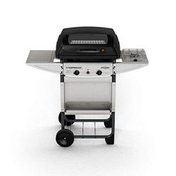 Campingaz Expert Deluxe Barbacoa gas piedra volcanica, parrilla gas con dos quemadores compactos y quemador lateral, 7 kW de potencia, parrilla de ace precio