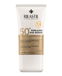Emulsión Facial Antiedad Age Repair Sunlaude SPF50+ Rilastil 40ml características