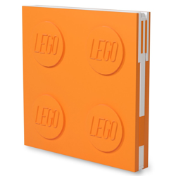 LEGO - Set De Cuaderno Y Bolígrafo Naranja características