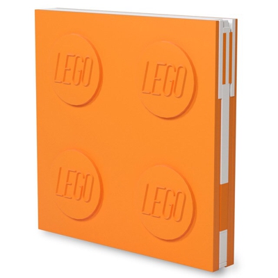 LEGO - Set De Cuaderno Y Bolígrafo Naranja