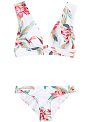 Roxy Lahaina Bay Sh Reg Bikini Set blanco en oferta