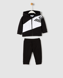Emporio Armani - Chándal De Bebé Niño Negro Con Franja Blanca precio