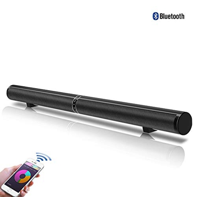 Altavoz de la Barra de Sonido, Altavoz Bluetooth Estéreo Subwoofer Incorporado Sonido Envolvente con Control Remoto Inalámbrico Sistema de Cine en cas