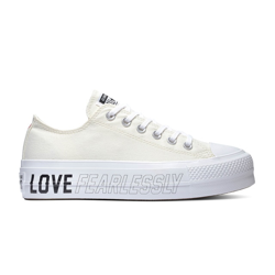 Converse - Zapatillas Casual De Mujer Con Plataforma Chuck Taylor AS Love Fearlessly Alta precio