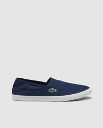 Lacoste - Zapatillas De Lona De Hombre De Color Azul Marino Con Elásticos Laterales precio