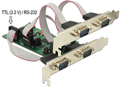 Delock 62922 PCI Express Karte> 2 x Seriell RS-232 Card > 3 x Serial RS-232 + 1 precio