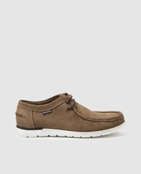Snipe - Zapatos De Cordones De Hombre De Piel Nobuck En Color Marrón Claro en oferta