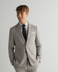 Fórmula Joven - Chaqueta De Traje De Hombre Slim Gris Claro en oferta