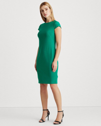 Lauren Ralph Lauren - Vestido Liso Y Manga Corta precio