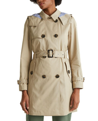 Esprit - Gabardina De Mujer Clásica Con Capucha precio