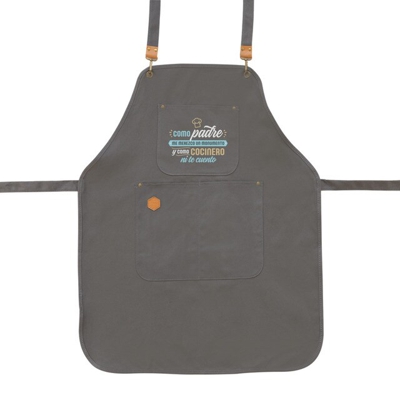 MR.WONDERFUL - Delantal Mr. Wonderful: Como Padre Me Merezco Un Monumento Y Como Cocinero Ni Te Cuento