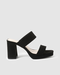 Fórmula Joven - Sandalias De Tacón De Mujer En Color Negro Con Doble Tira a  un precio más barato - Shoptize