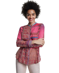 Desigual - Camisa De Mujer Estampada De Manga Larga precio
